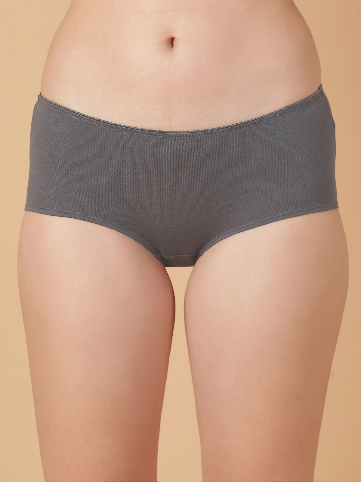 Mid Rise Cotton Hip Hugger Brief with Shiny Edge Waist (Pack of 3)