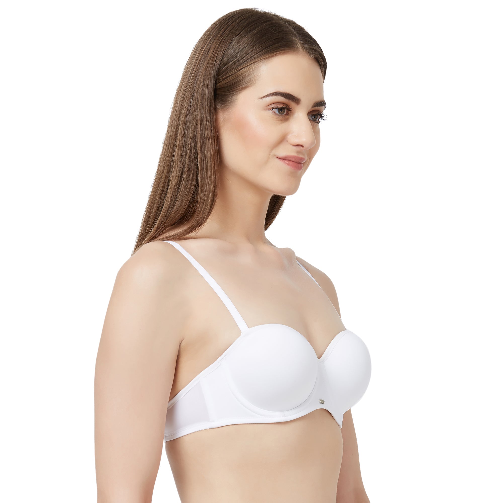 Medium Coverage Padded Wired Multiway Strapless Bra with Detachable Straps-FB-508A