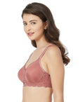 Full Coverage Non Padded Wired Lace Bra-FB-609