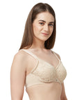 Full Coverage Non Padded Wired Lace Bra - FB-610