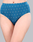 High Waist Full Coverage Printed Stretch Cotton Hipster Panty (Pack of 3) 3HWB-32