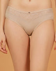 Mid Rise Medium Coverage Lacy Brief Panty