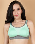 Medium Impact Lightly Padded Non Wired Extreme Coverage Sports Bra