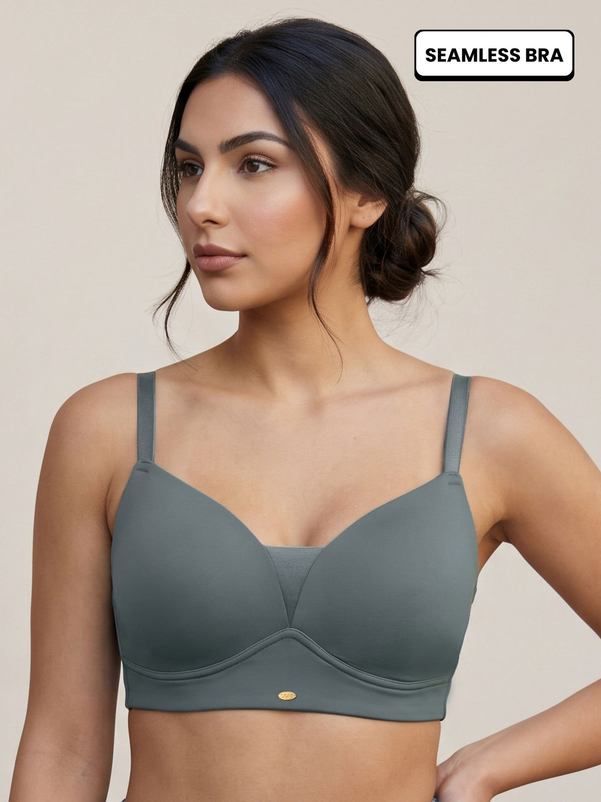Lightly Padded Full Coverage Bra with Breezy Mesh Detail