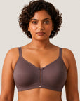 Triple-Layer No-Show Full Coverage Nylon Minimizer Bra