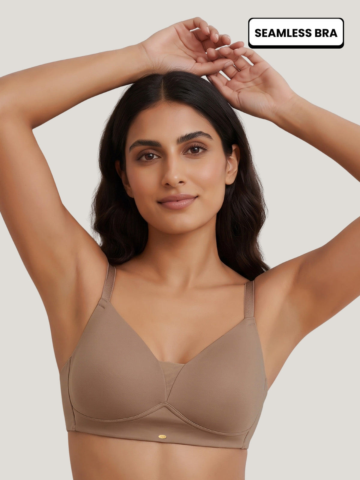 Lightly Padded Full Coverage Bra with Breezy Mesh Detail