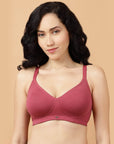 SOIE Woman - Non Padded Non Wired Full Coverage Cotton Spandex Encircled T-shirt Bra - Bra -for Women