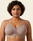 Triple-Layer No-Show Full Coverage Nylon Minimizer Bra