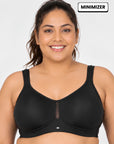 Full Coverage Minimizer Bra with No-Show Cups