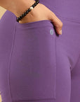 Mid-Rise Fit & Flared Pants with 4-Way Stretch & Compression Waistband AT-25