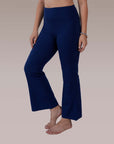 Mid-Rise Fit & Flared Pants with 4-Way Stretch & Compression Waistband AT-25