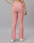 Mid-Rise Ankle-Length Fit and Flare Pants with Back Pockets-AT-23