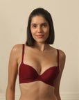 Padded Wired Push Up Look Spacer Cups Lace Bra-FB-563