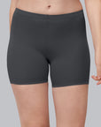 Solid Polyamide Spandex Mid Thigh Length Cycling Shorts- CS-4