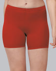 Solid Polyamide Spandex Mid Thigh Length Cycling Shorts- CS-4