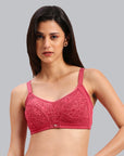 Full Coverage Non Padded Non Wired Lacy Bra-FB-709