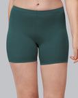 Solid Polyamide Spandex Mid Thigh Length Cycling Shorts- CS-4