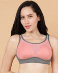 Medium Impact Lightly Padded Non Wired Extereme Coverage Sports Bra