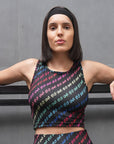 Sleeveless Activewear Crop Top-AT-6