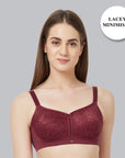 Full Coverage Non Padded Non Wired Lace Bra-FB-705