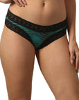 Mid Rise Lace Back Printed Cheekini Panty- FP-1556