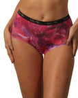 High Rise Full Coverage Printed Boyshorts- FP-1559