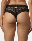 Mid Rise Lace Back Printed Cheekini Panty- FP-1558