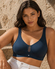 Full Coverage Minimizer Bra with No-Show Cups