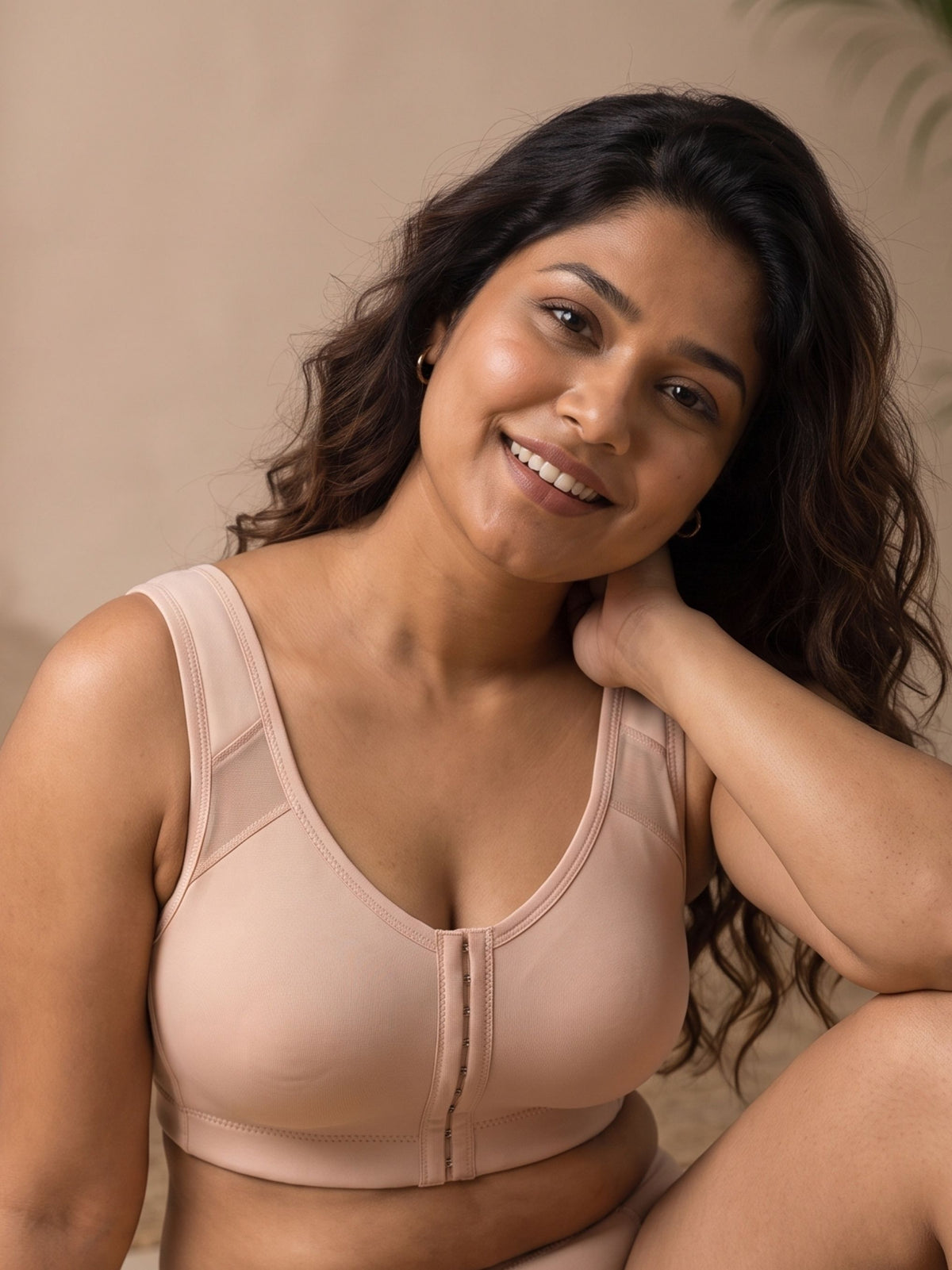 The No More Slouch Bra — Lightly Padded Posture Corrector with Power Mesh Support