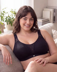 Triple-Layer Lace Cotton Full Coverage Minimizer Bra
