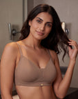 Lightly Padded Full Coverage Bra with Breezy Mesh Detail