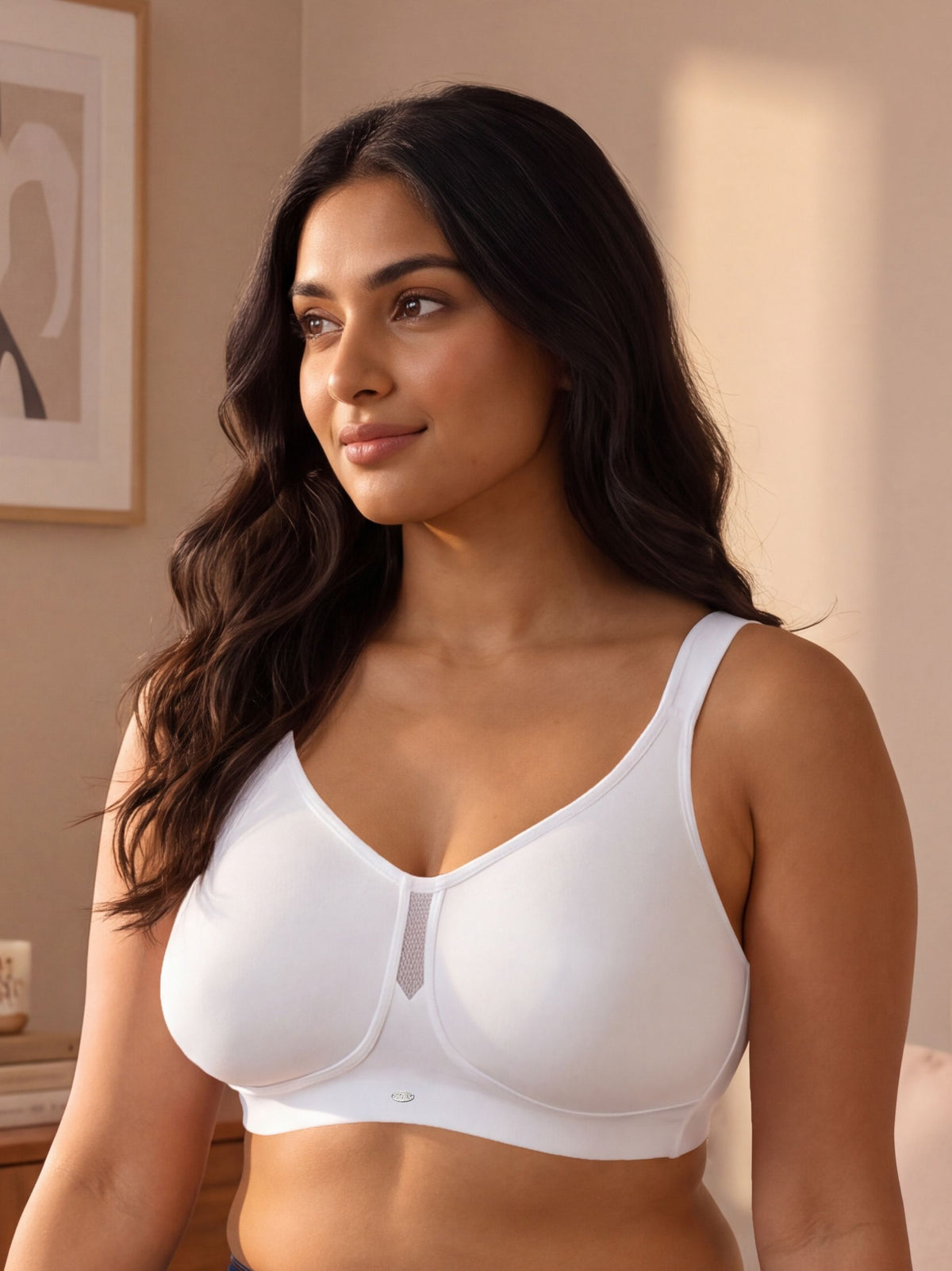 Full Coverage Minimizer Bra with No-Show Cups