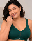 Full Coverage Minimizer Bra with No-Show Cups