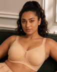 Full Coverage Minimizer Bra with No-Show Cups