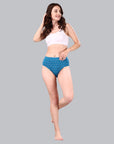 High Waist Full Coverage Printed Stretch Cotton Hipster Panty (Pack of 3) 3HWB-32