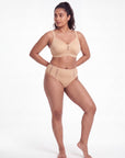 Full Coverage Minimizer Bra with No-Show Cups