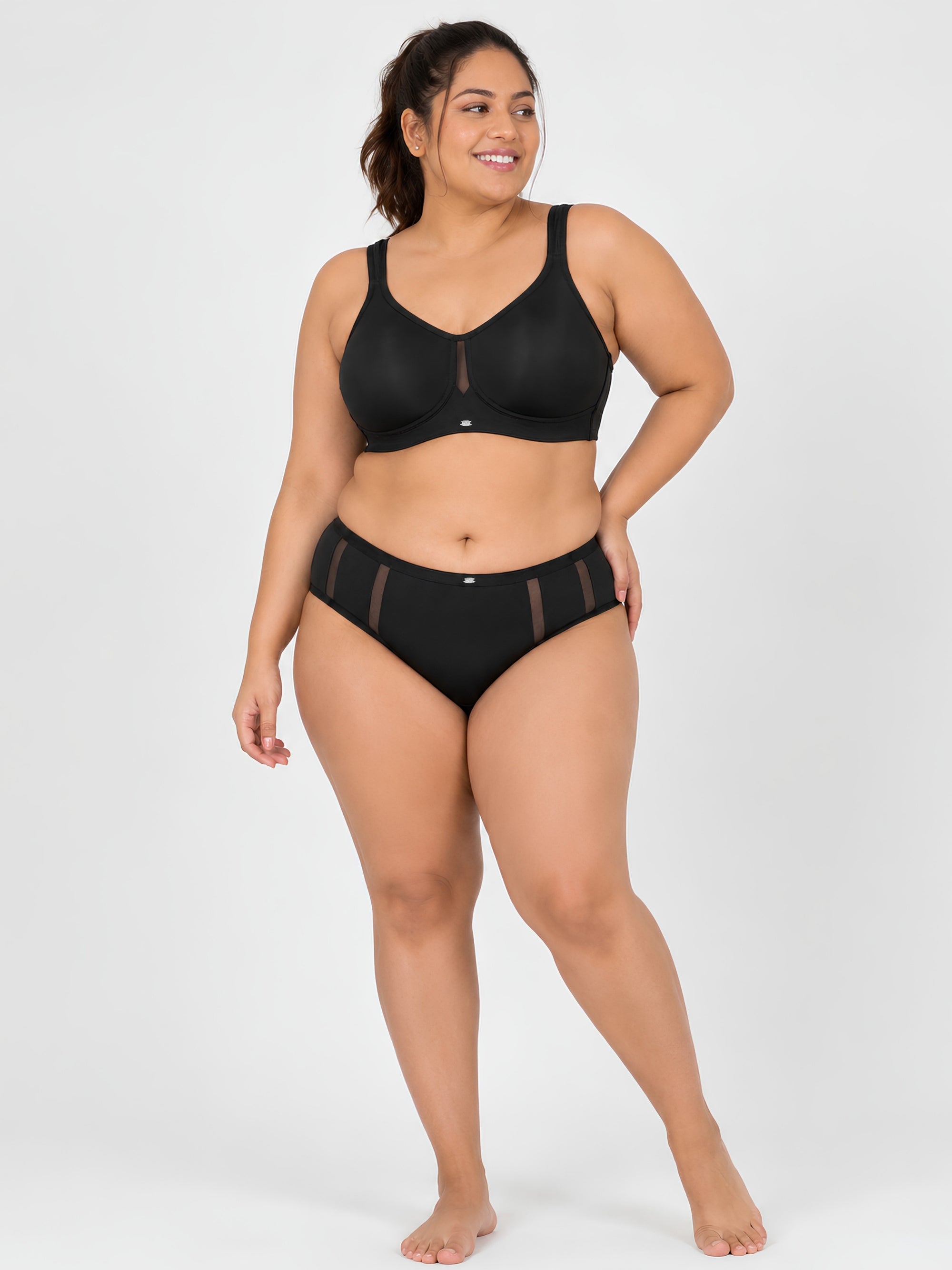 Full Coverage Minimizer Bra with No-Show Cups