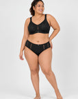 Full Coverage Minimizer Bra with No-Show Cups