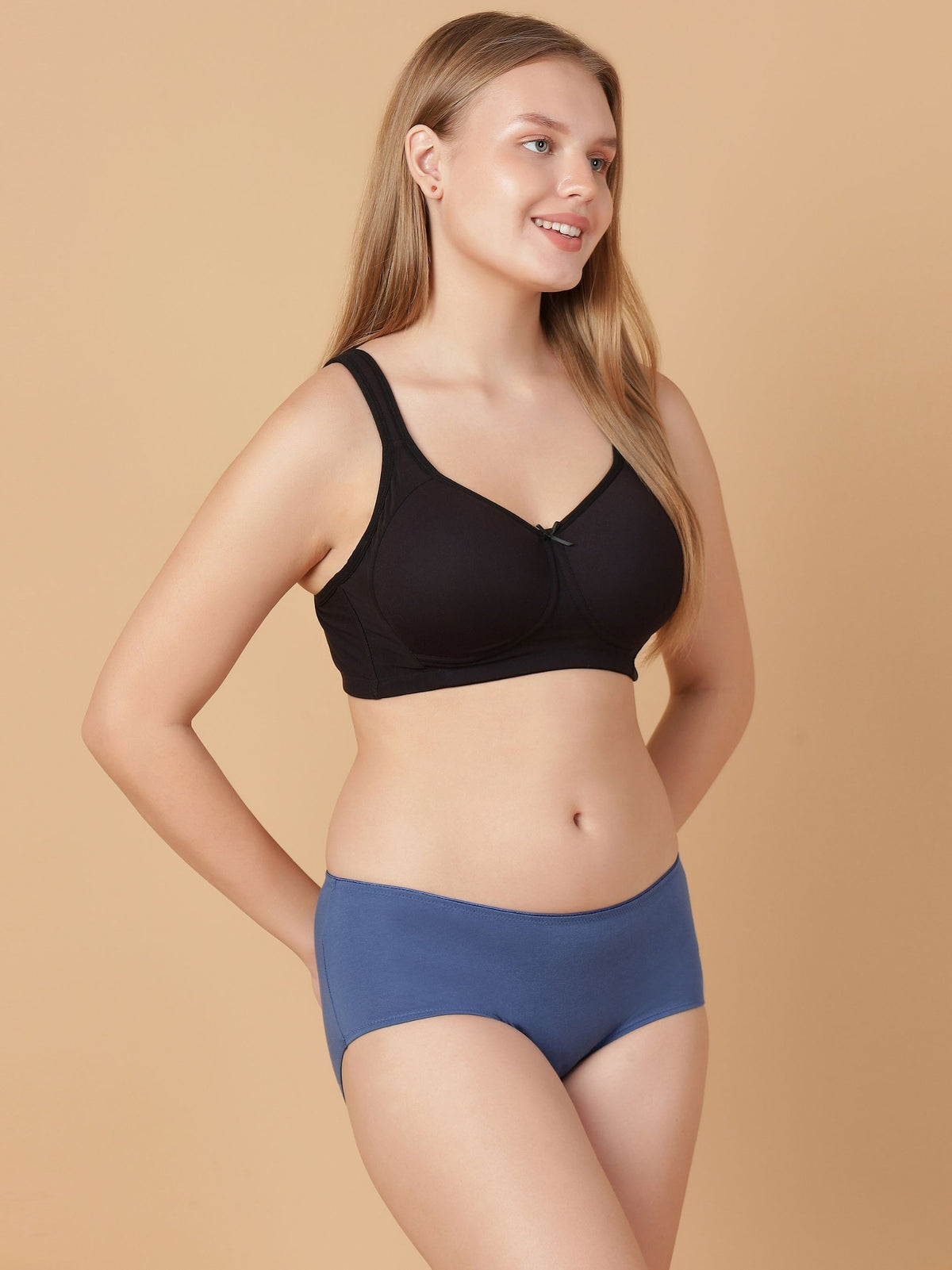 Mid Rise Cotton Hip Hugger Brief with Shiny Edge Waist (Pack of 3)