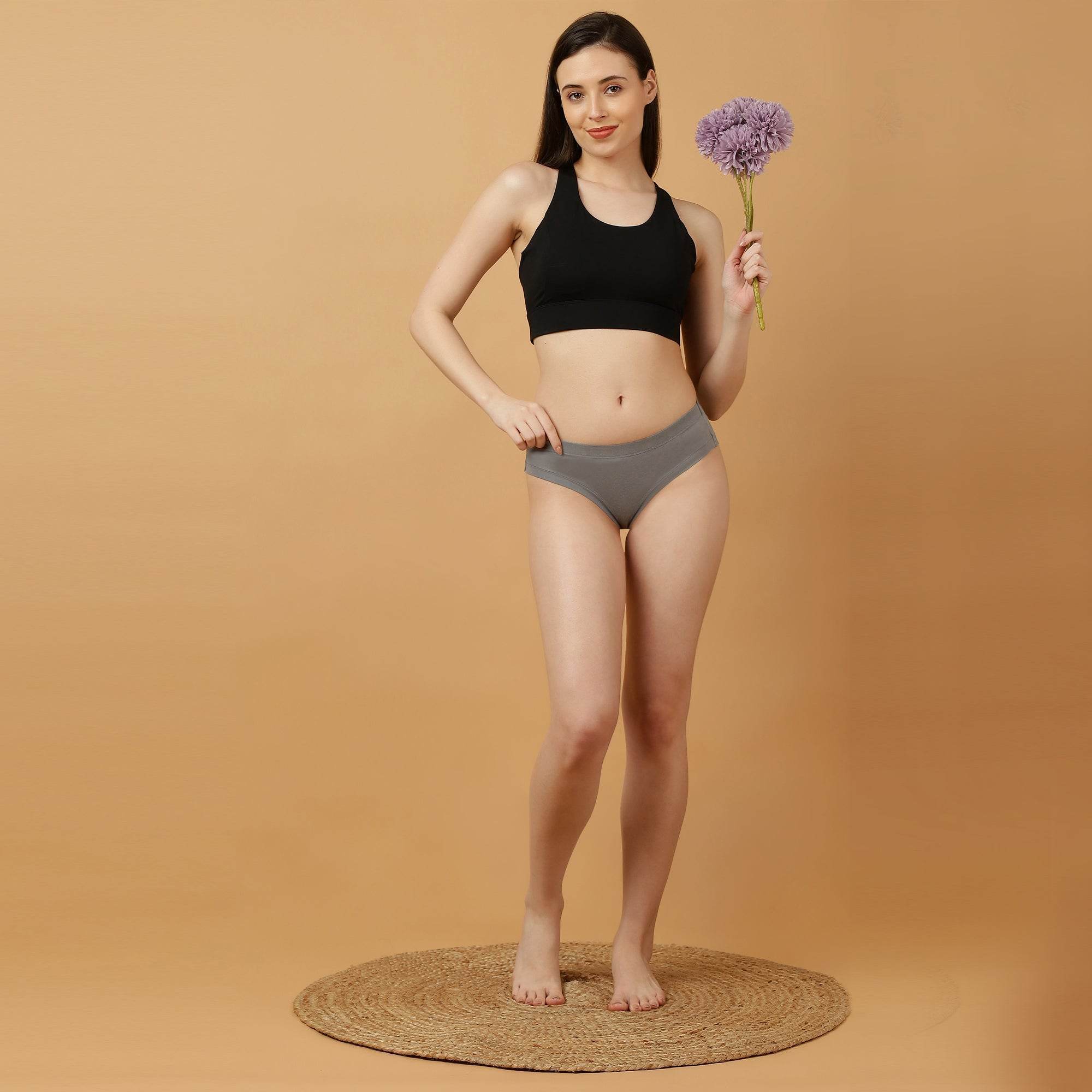 SOIE Woman - Mid Rise Stretch Cotton Seamless Full Coverage Shorty Panty (Pack of 2) - Panty -for Women