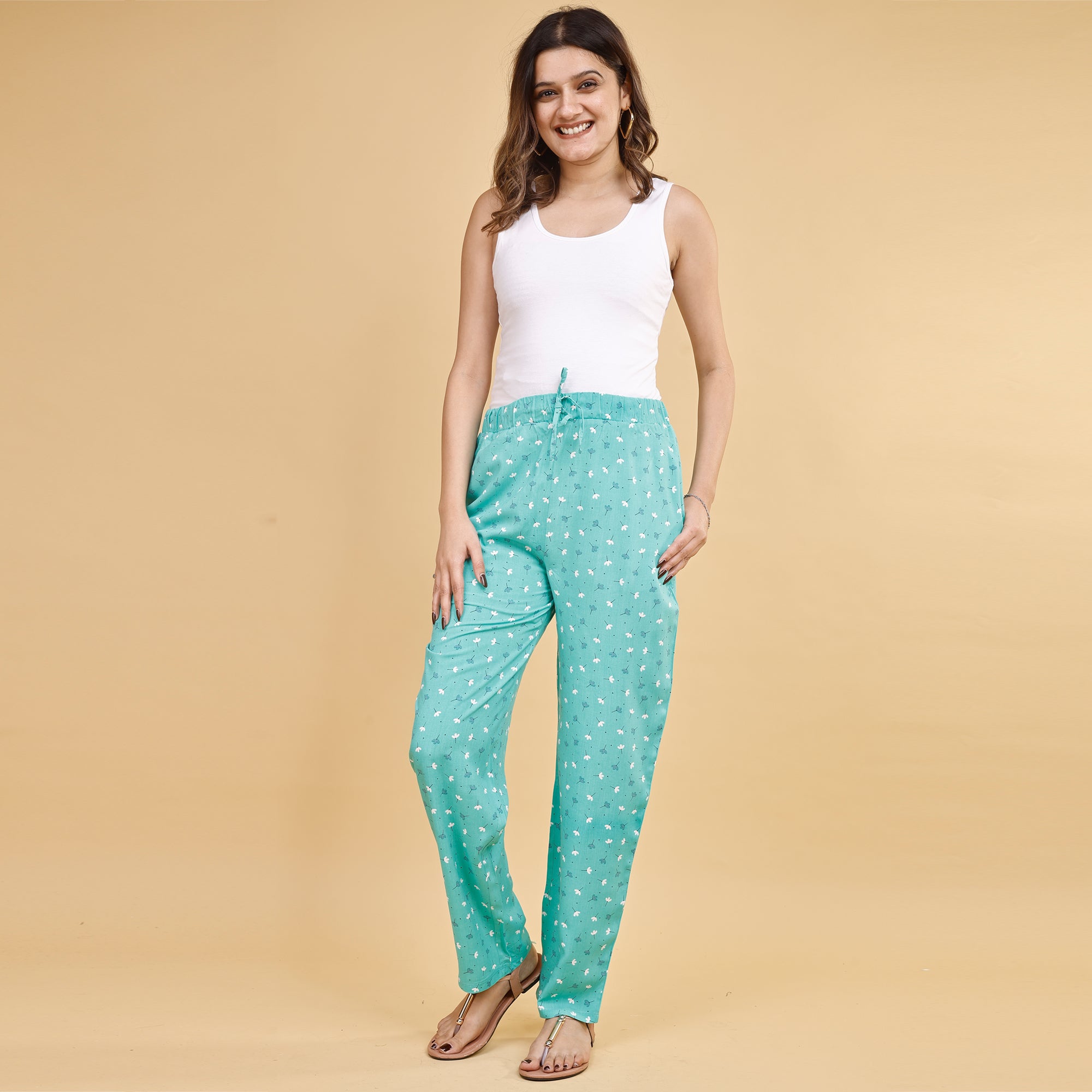 Supersoft Rayon Printed Pyjamas with Pockets