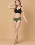 Mid Rise Cotton Hip Hugger Brief with Shiny Edge Waist (Pack of 3)