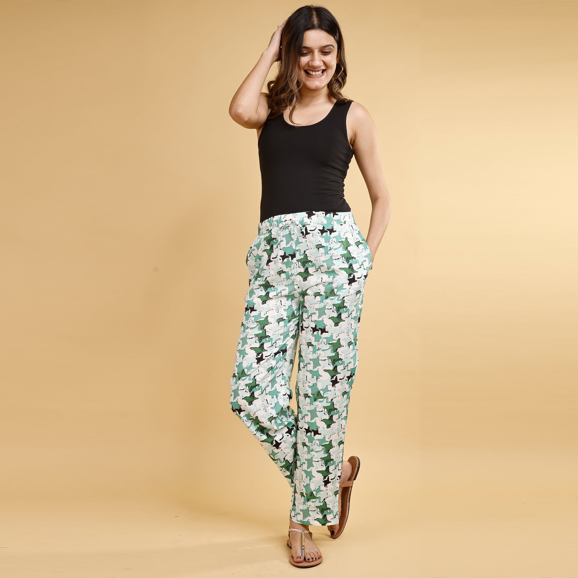 Supersoft Rayon Printed Pyjamas with Pockets