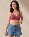 Lightly Padded Full Coverage Bra with Breezy Mesh Detail