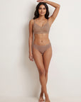 Lightly Padded Full Coverage Bra with Breezy Mesh Detail