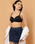SOIE Woman - Padded Non wired Full Coverage T-shirt Bra - Bra -for Women