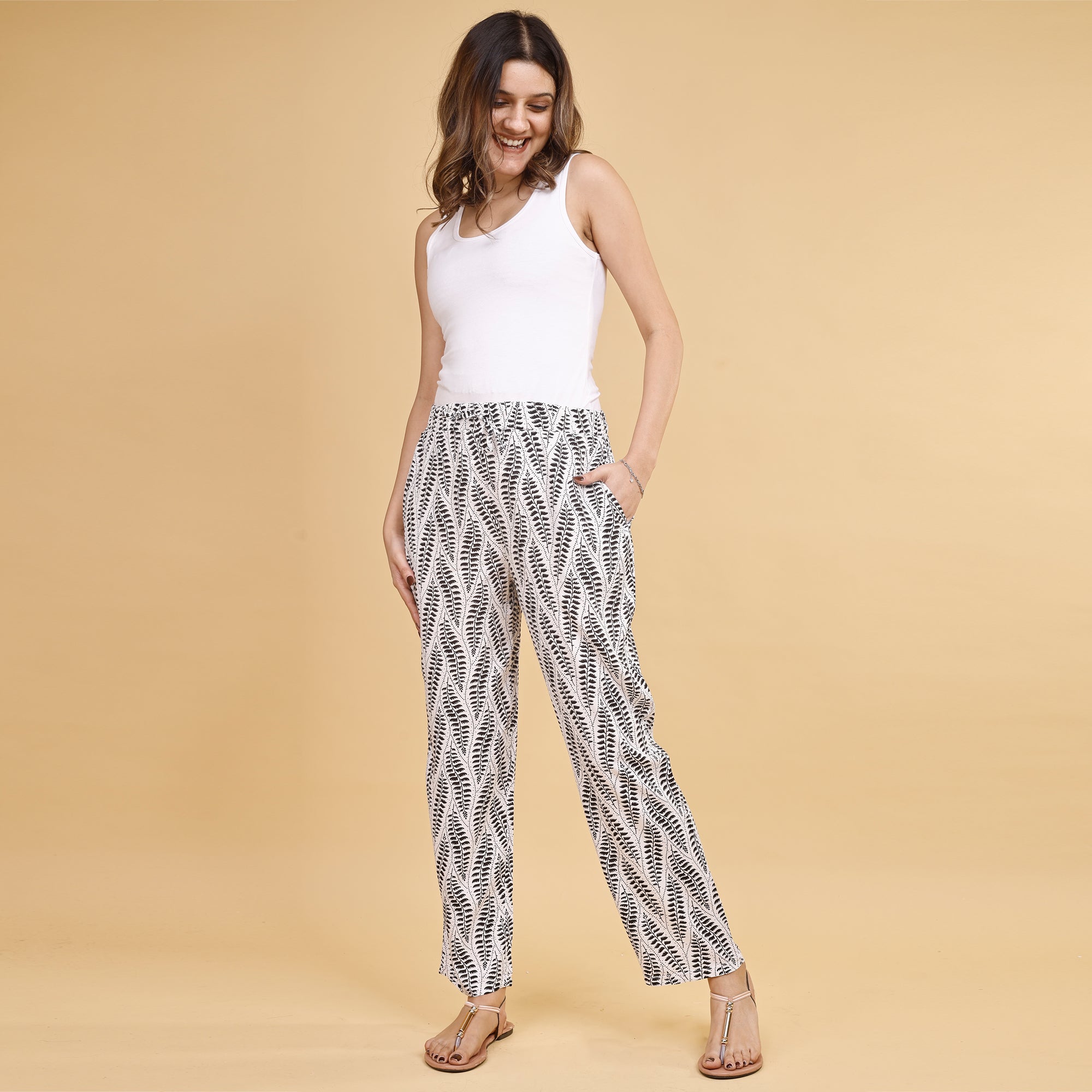 Supersoft Rayon Printed Pyjamas with Pockets