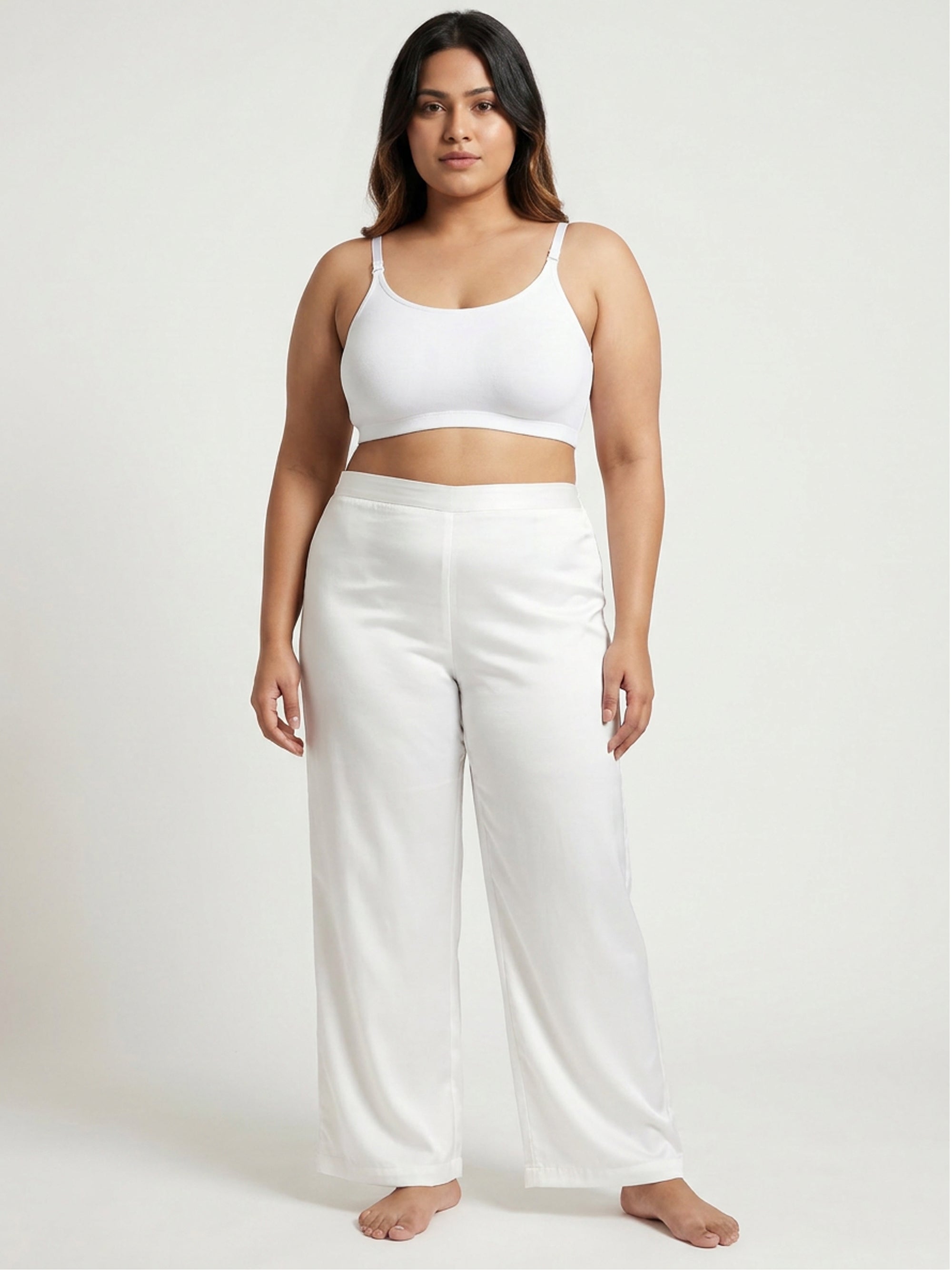 Seamless Cloud Soft Slip-on Lounge Bra with Detachable Straps