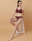 Medium Coverage Non Padded Non Wired Lace Bra