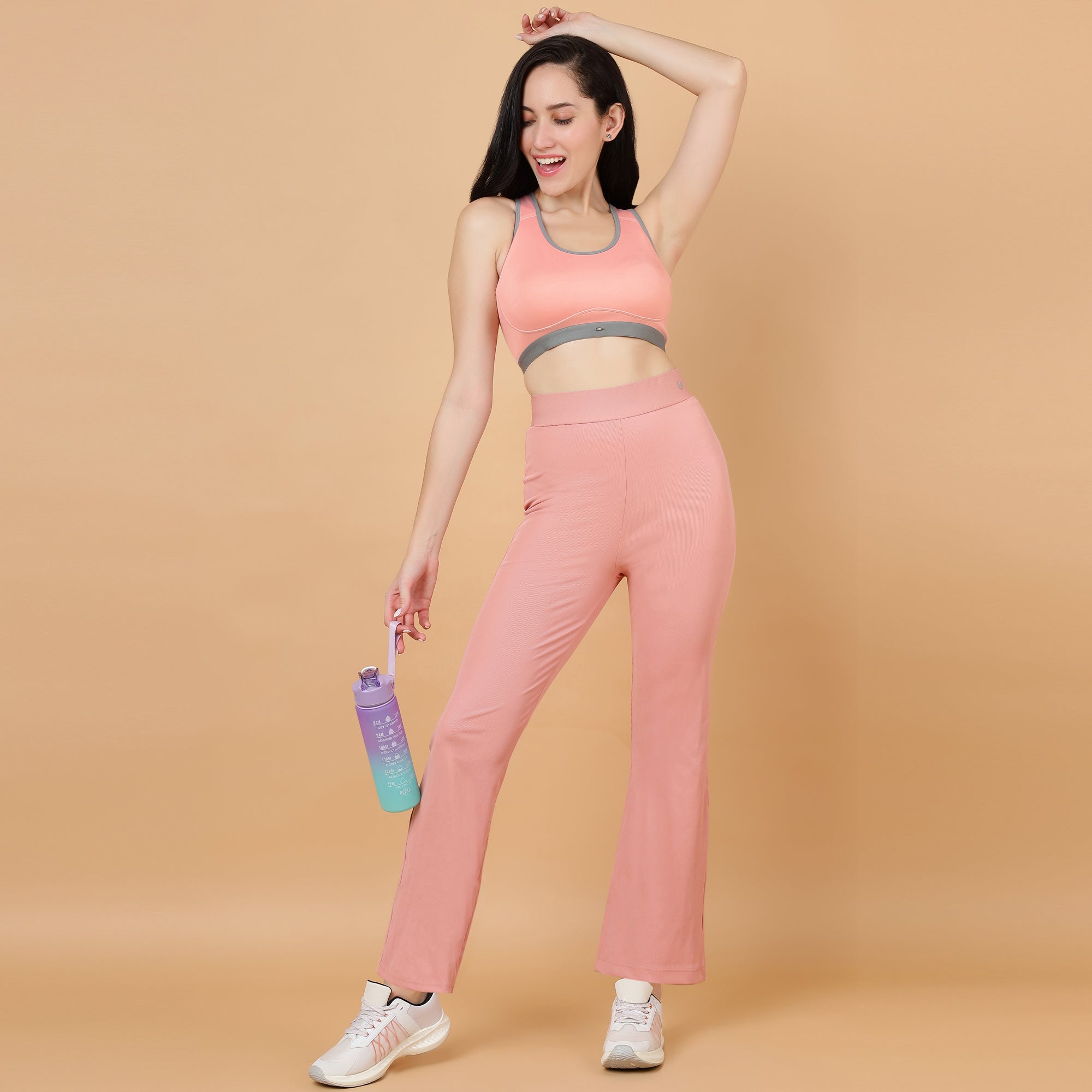 Seamless Padded Racerback Sports Bra
